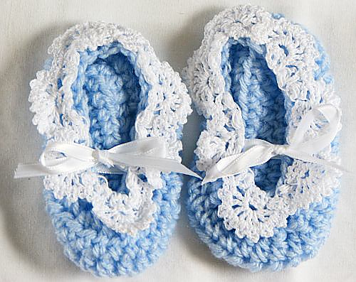 Blue Christening Set: Gown, Bonnet, Shoes & Bib photo 10