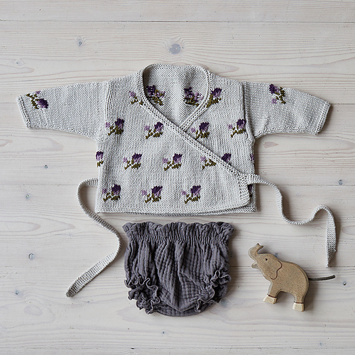 Lilac Rose Baby Layette Set photo 2