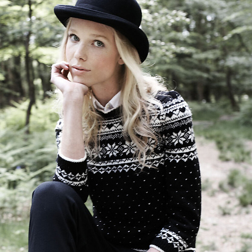 Fair Isle-genser - Debbie Bliss