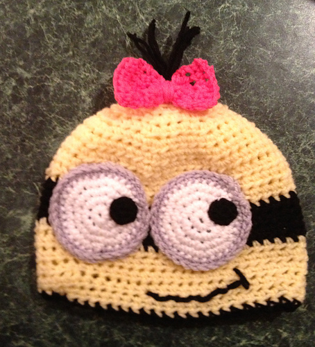 MINION INSPIRED HAT AND MITTEN SET photo 2