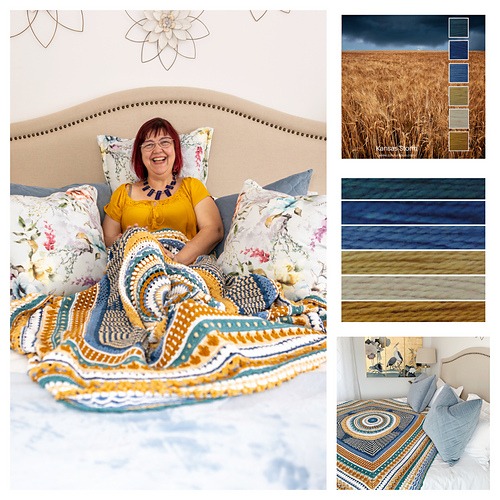 Ravelry The Old Wool Factory Throw pattern by Debbie Hemsley Kaltenbrunn