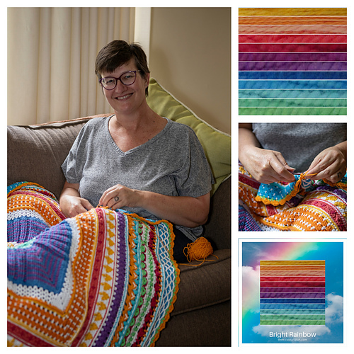 Ravelry The Old Wool Factory Throw pattern by Debbie Hemsley Kaltenbrunn