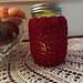 Mock Cable Mason Jar Cover pattern 