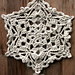 Rustic and Jeweled Winter Snowflake pattern 