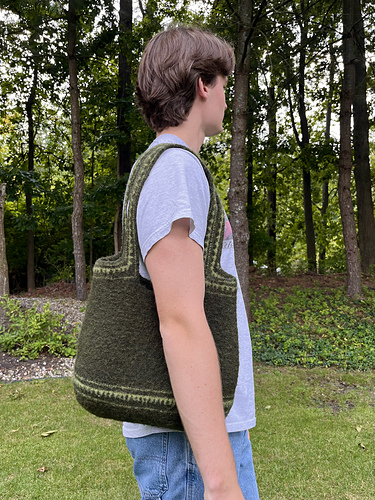 Mossy Peaks Felted Bag