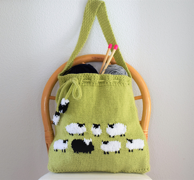 fluffy sheep bag