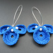 Earrings Three Petals pattern 