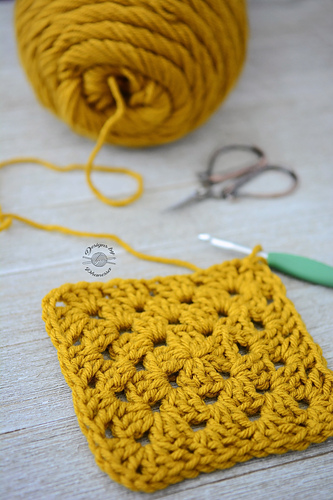Granny Square Pillow Cover photo 3
