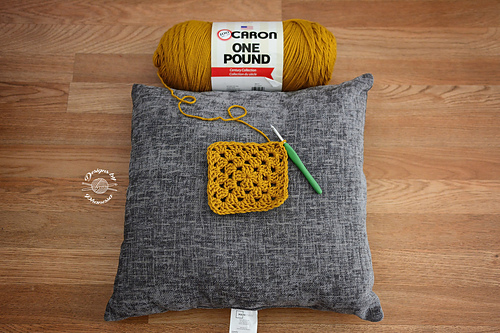 Granny Square Pillow Cover photo 4