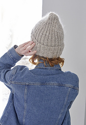 Lana Grossa Meilenweit 6-fach Mouliné #8508 Beige/Weiß, Lana Grossa Silkhair #18 Hellbeige