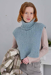 Lana Grossa Meilenweit 6-fach
Col 9246 Graublau, 
Lana Grossa Silkhair Col 175 Mint