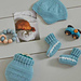 Lana Grossa Cool Wool Baby, Fb 261 Mint, Fb 207 Weiß