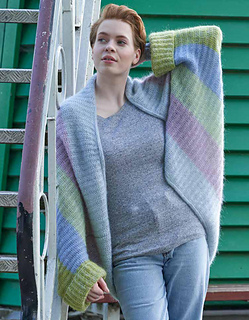 Lana Grossa Cool Wool Lace  Hellgrau (Fb 27), Lana Grossa Silkhair  Pastellgrün (Fb 134), Zartlila (Fb 87), Gelbgrün (Fb 141),
Himmelblau (Fb 92) Limette (Fb 139)