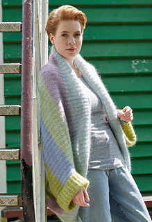 Lana Grossa Cool Wool Lace  Hellgrau (Fb 27), Lana Grossa Silkhair  Pastellgrün (Fb 134), Zartlila (Fb 87), Gelbgrün (Fb 141),
Himmelblau (Fb 92) Limette (Fb 139)