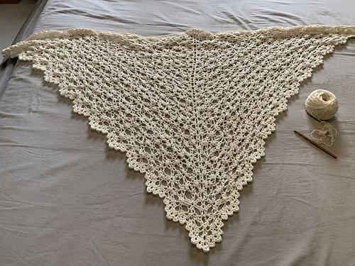 Golden Hour Lace Shawl