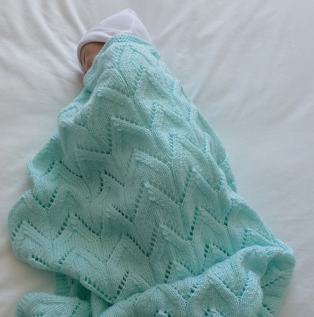 mint baby blanket