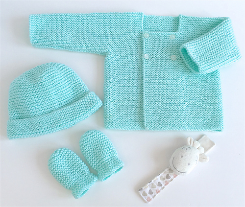 No Purl Baby Cardigan Set photo 5