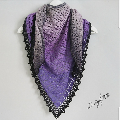 Dusty diamond shawl photo 8