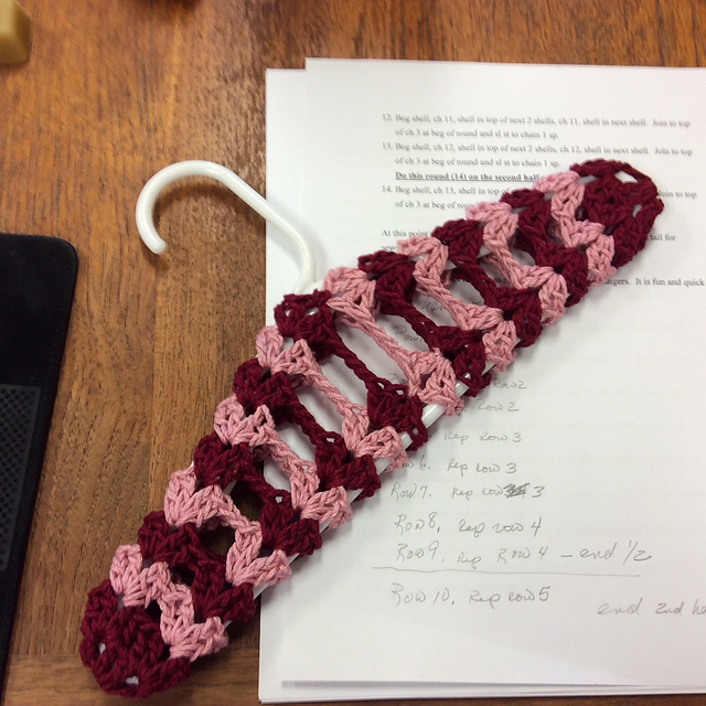 crochet plastic hanger covers patterns