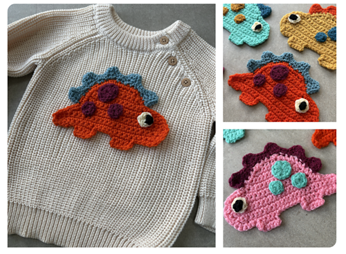 Dinosaur Applique Patch