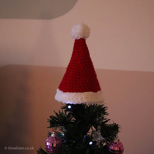 Santa Hat Tree Topper photo 2