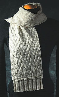 GEOMETRIC HERRINGBONE REVERSIBLE SCARF