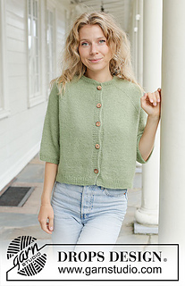 Ravelry: 258-15 Pistachio Tea Cardigan pattern by DROPS design