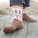 260-44 Gingerbread Love Socks pattern 