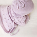 b33-14 Pink Petals Hat pattern 