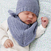 b33-29 b Baby Talk Set - Shawl pattern 