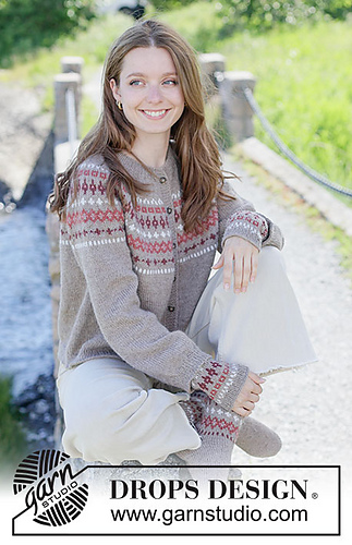 Ravelry: 272-4 Berry Charm Cardigan pattern by DROPS design