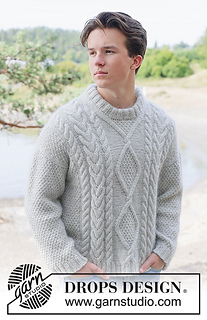Ravelry: 269-1 Moon Diamond Sweater pattern by DROPS design
