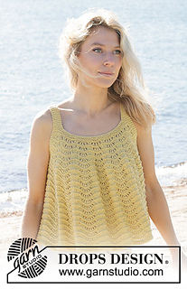 Ravelry: 240-13 Canary Belle Top pattern by DROPS design