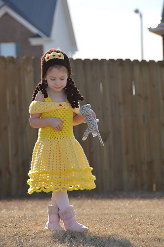 crochet princess belle dress Ravelry: Belle Princess Costume pattern by Dual Designs Boutique