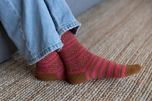 Striped Jacquard socks