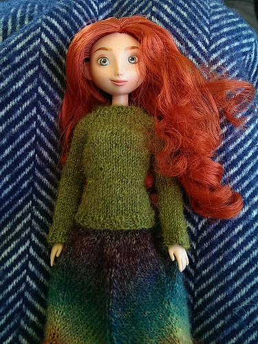 Basic Top Down Raglan Sweater for Blythe photo 3