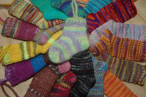 Toe Up Magic Loop Wee Tiny Sock Swap Sock photo 4