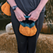Pumpkin drawstring bucket bag pattern 