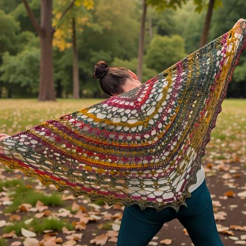 Cottagecore Mandala Shawl