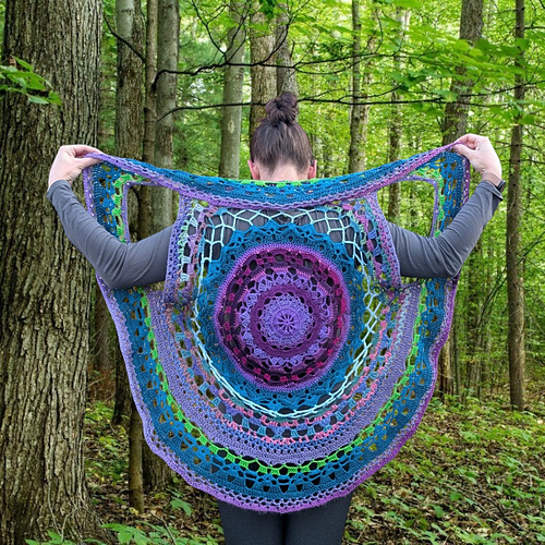 Mandala vest Winter duster