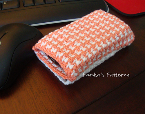 DoubleDecker Phone Case in houndtooth pattern / Kétzsebes telefontok photo 4
