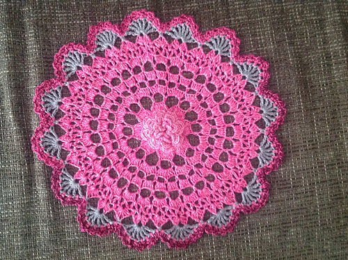 Radiant Rose Mandala Doily photo 2