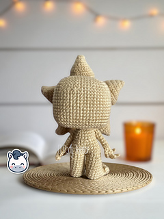 Handmade Demogorgon amigurumi inspired by Netflix’s Stranger Things, a spooky Halloween crochet pattern PDF perfect for horror and sci-fi fans.
