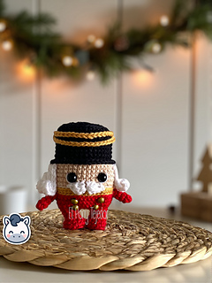 Handmade Christmitos Snowman, Gingerbread Cookie and Nutcracker amigurumi set, cute Christmas crochet pattern PDF perfect for holiday décor, festive gifts and fans of cozy winter handmade crafts.