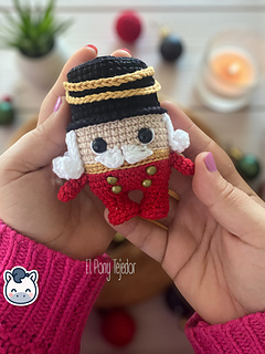 Handmade Christmitos Snowman, Gingerbread Cookie and Nutcracker amigurumi set, cute Christmas crochet pattern PDF perfect for holiday décor, festive gifts and fans of cozy winter handmade crafts.