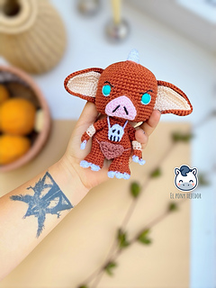 Handmade Bokoblin amigurumi inspired by The Legend of Zelda, a detailed and geek crochet pattern PDF perfect for video game fans and handmade plush lovers.