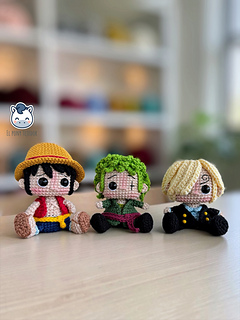 Ravelry: One Piece - Straw Hat Pirates pattern by El pony tejedor