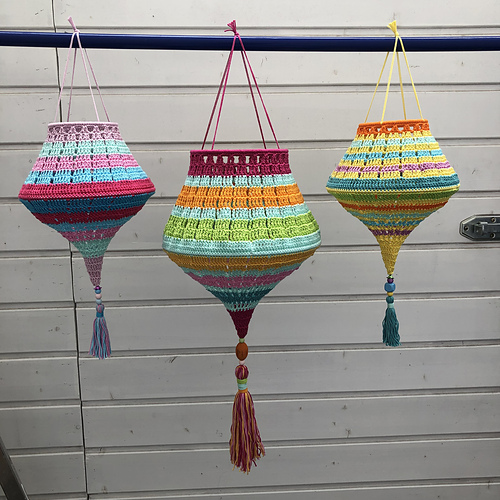 Crochet Lantern Big Boho Summer Lampion XL - Paula Matos