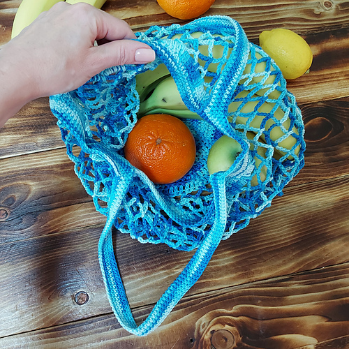 Crochet string bag - Elena Belousova