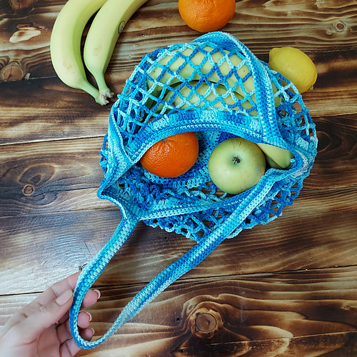 Ravelry Crochet string bag pattern by Elena Belousova